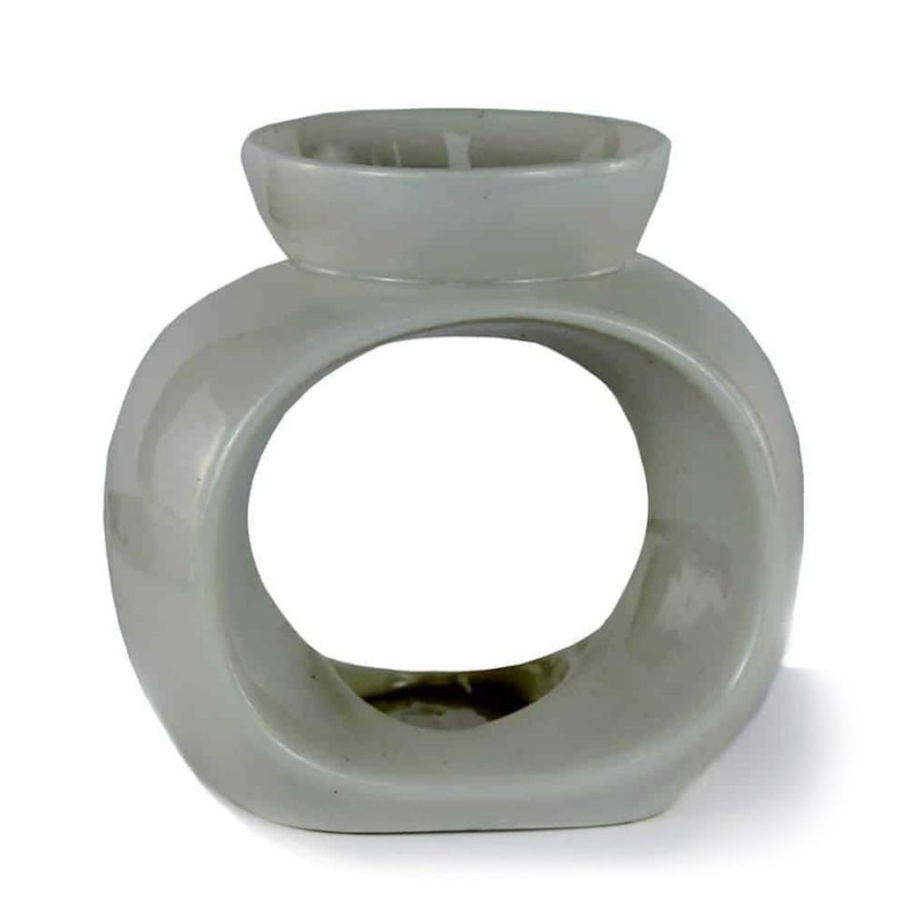 Ashleigh & Burwood Oval Wax Melt Warmer - Grey £8.99
